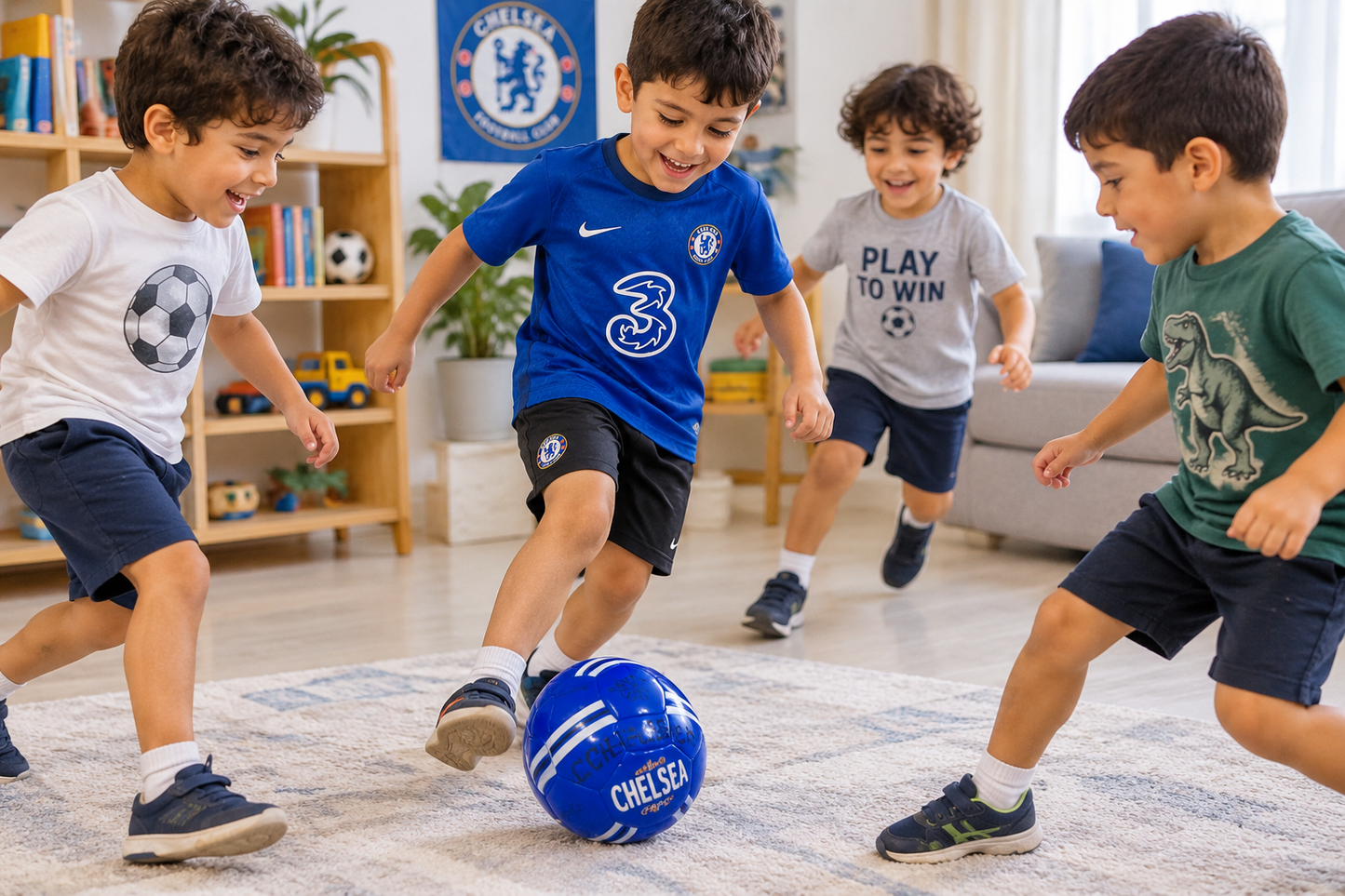 ⚽ كرة قدم زرقاء بتصميم رياضي | Blue Football Ball