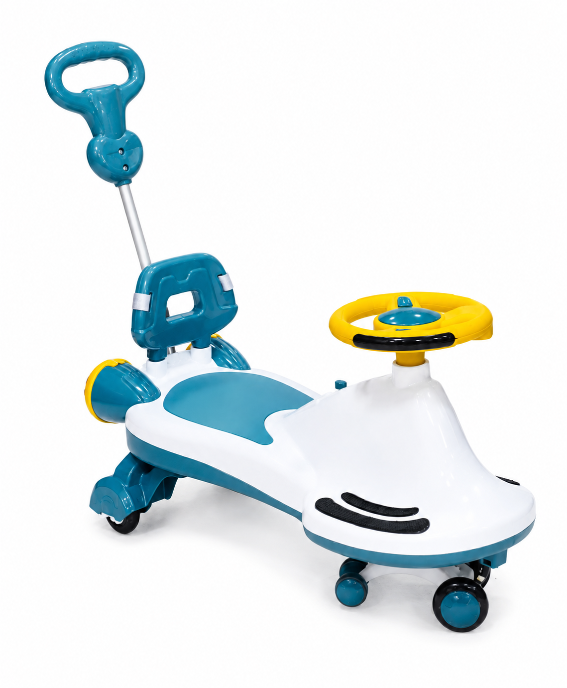سيارة أطفال دوارة متعددة الاستعمال | Kids Wiggle Ride Car with Push Handle