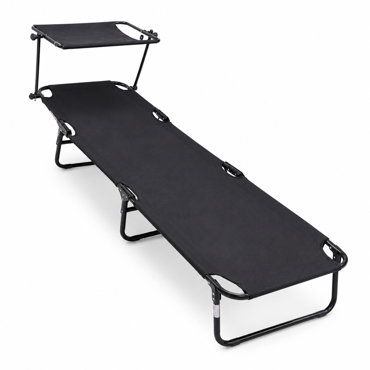 كرسي استرخاء قابل للطي مع مظلة | Folding Recliner Lounge Chair with Canopy