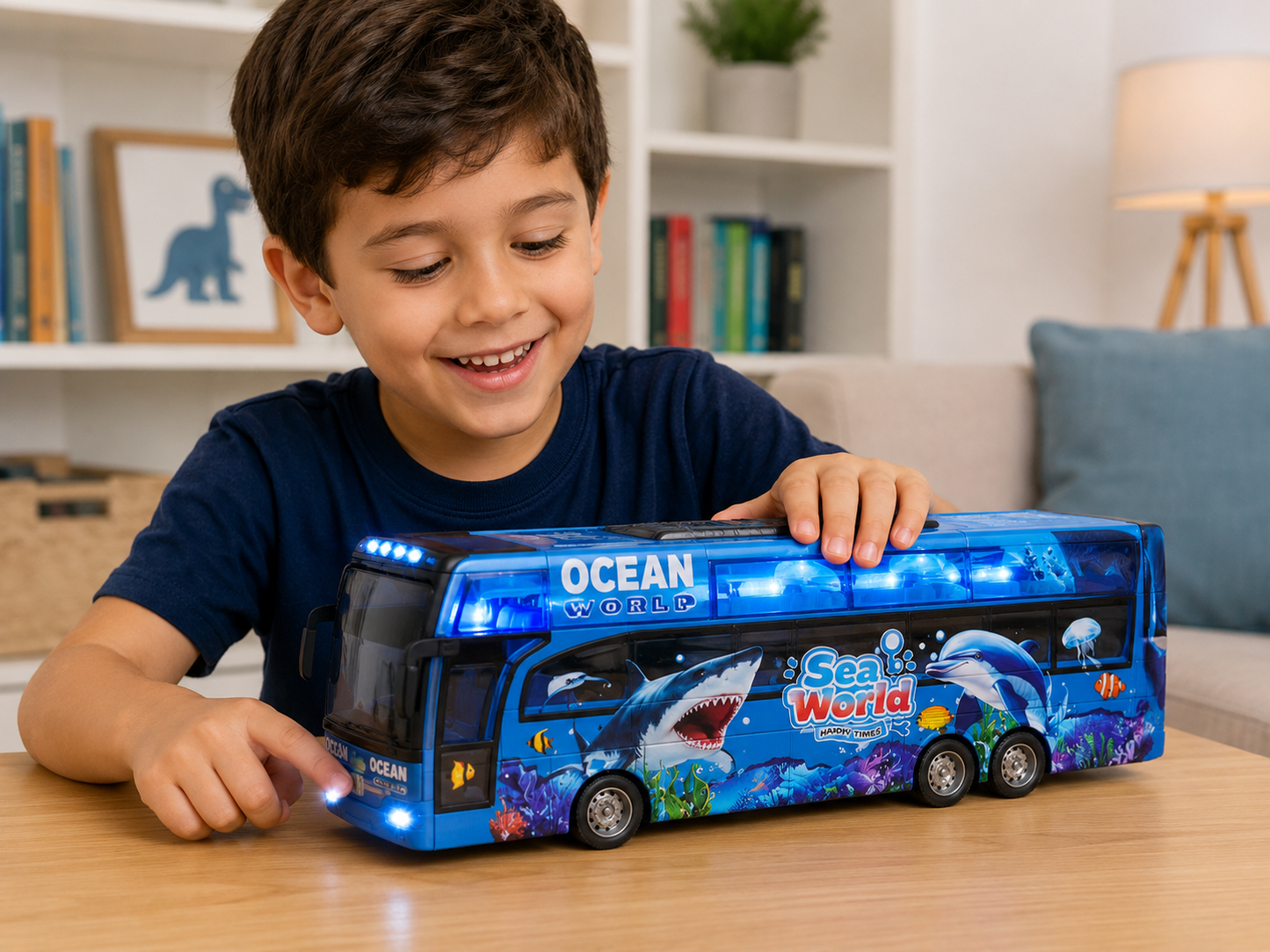 حافلة ألعاب للأطفال  SeaWorld Travel Bus Toy