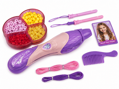 طقم تزيين الشعر بالخيوط والخرز | Awesome DIY Hair Beading Tool Set