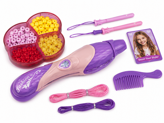 طقم تزيين الشعر بالخيوط والخرز | Awesome DIY Hair Beading Tool Set