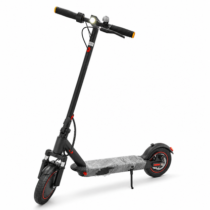 سكوتر كهربائي أسود قابل للطي للشباب والكبار بتصميم رياضي | Black Foldable Electric Scooter for Youth &amp; Adults