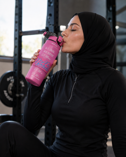 قارورة ماء تحفيزية رياضية 36oz | Motivational Sports Water Bottle