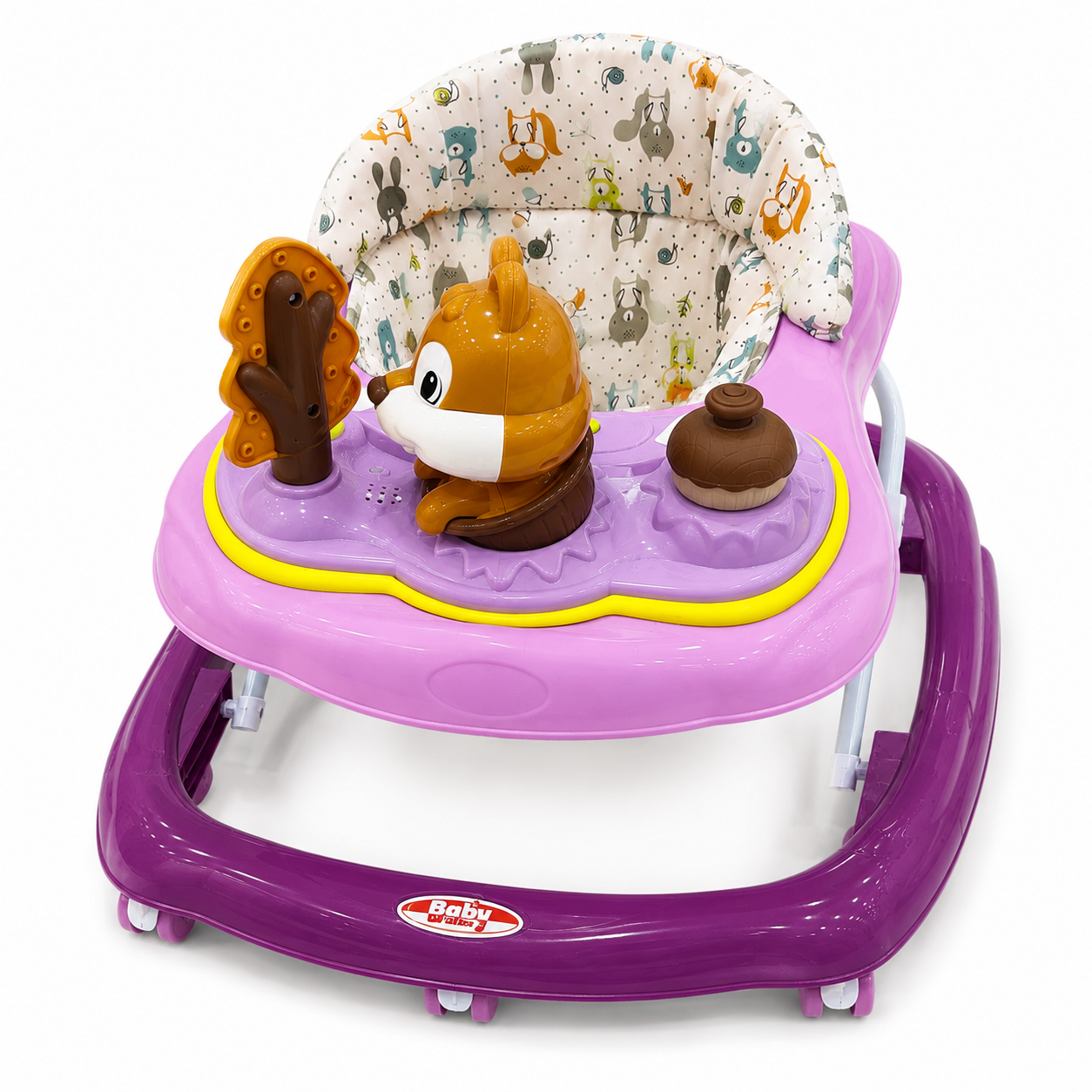 مشاية أطفال بألعاب تفاعلية وتصميم السنجاب | Interactive Baby Walker
