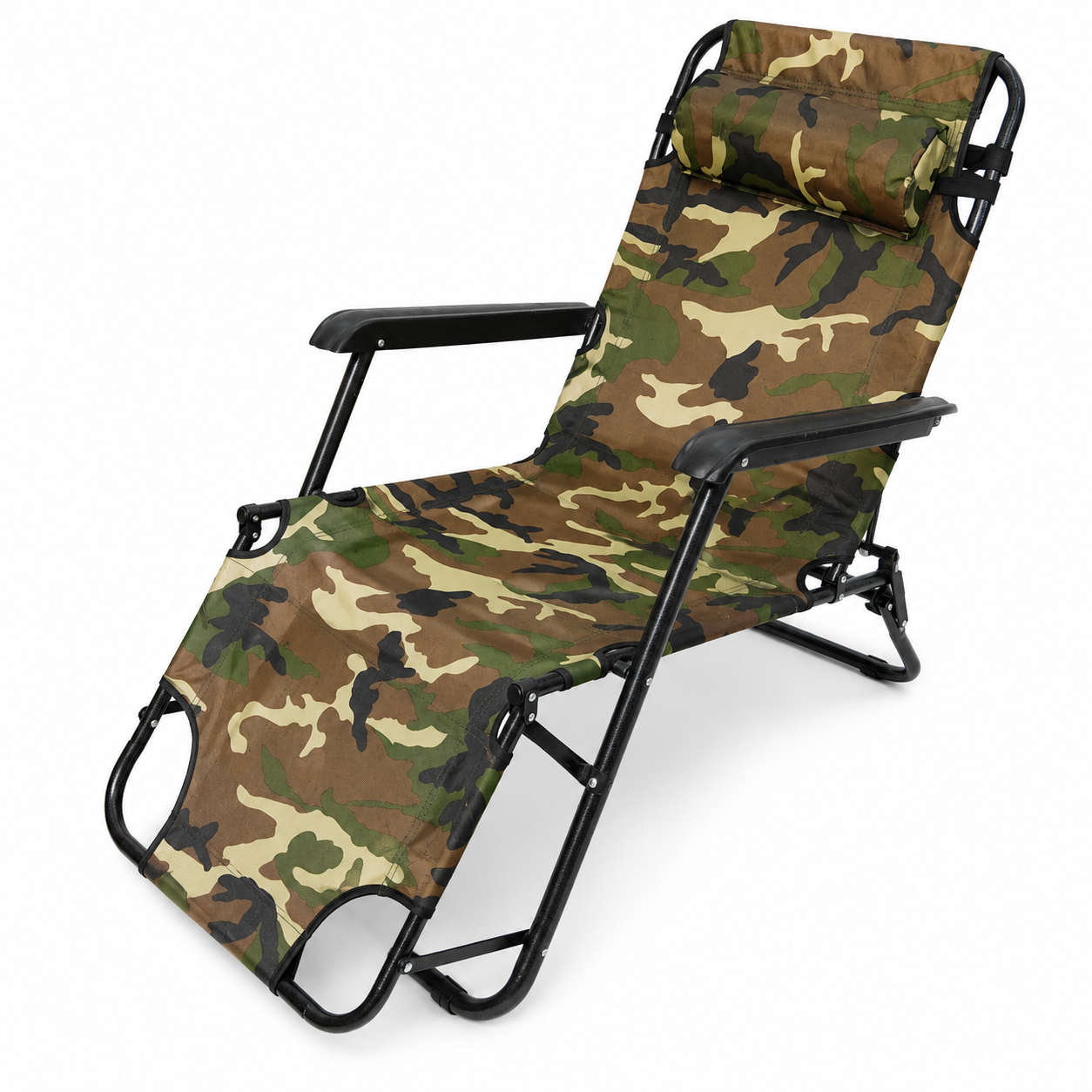 كرسي استرخاء مموّه قابل للطي | Camouflage Folding Recliner Chair