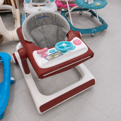 مشاية أطفال عصرية بمقعد مبطن ولوحة ألعاب | Modern Baby Walker with Activity Tray