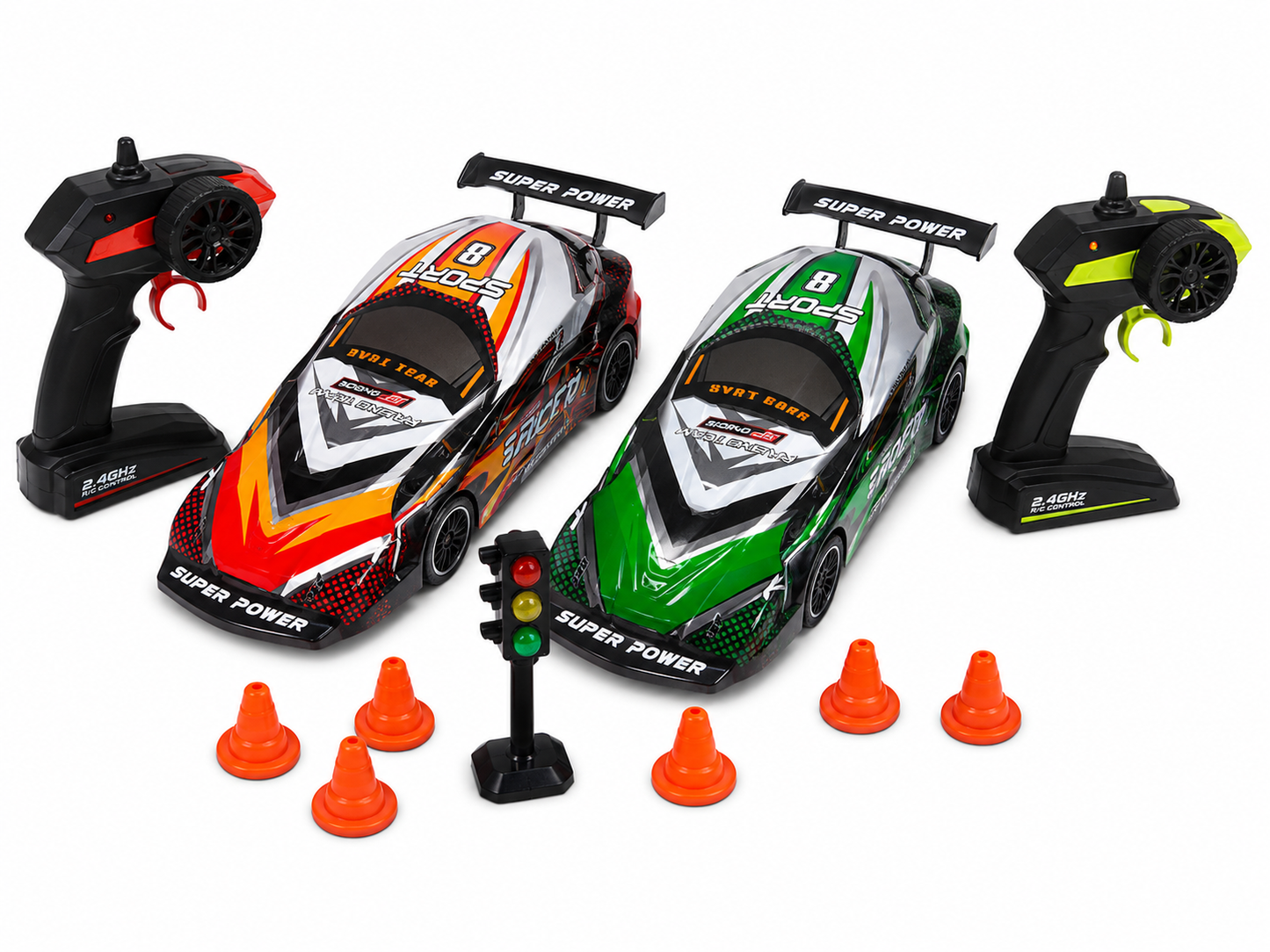 طقم سباق سيارتين بالريموت | VS Remote Control Race Car Set