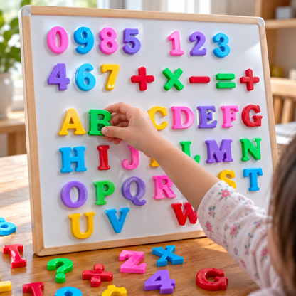 حروف وأرقام مغناطيسية للأطفال | Magnetic Numbers & Capital Letters