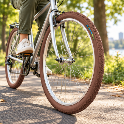 إطار دراجة (بنو) بني 700×40C Brown Bicycle Tire 700x40C
