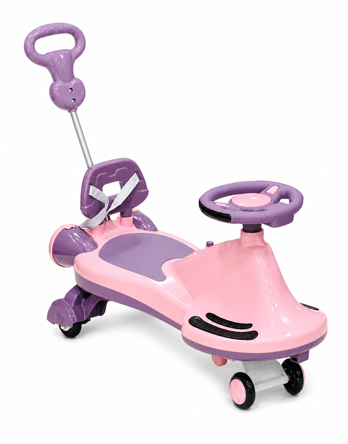 سيارة أطفال دوارة متعددة الاستعمال | Kids Wiggle Ride Car with Push Handle