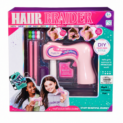 طقم تضفير الشعر للأطفال | Hair Braider DIY Hairstyling Set
