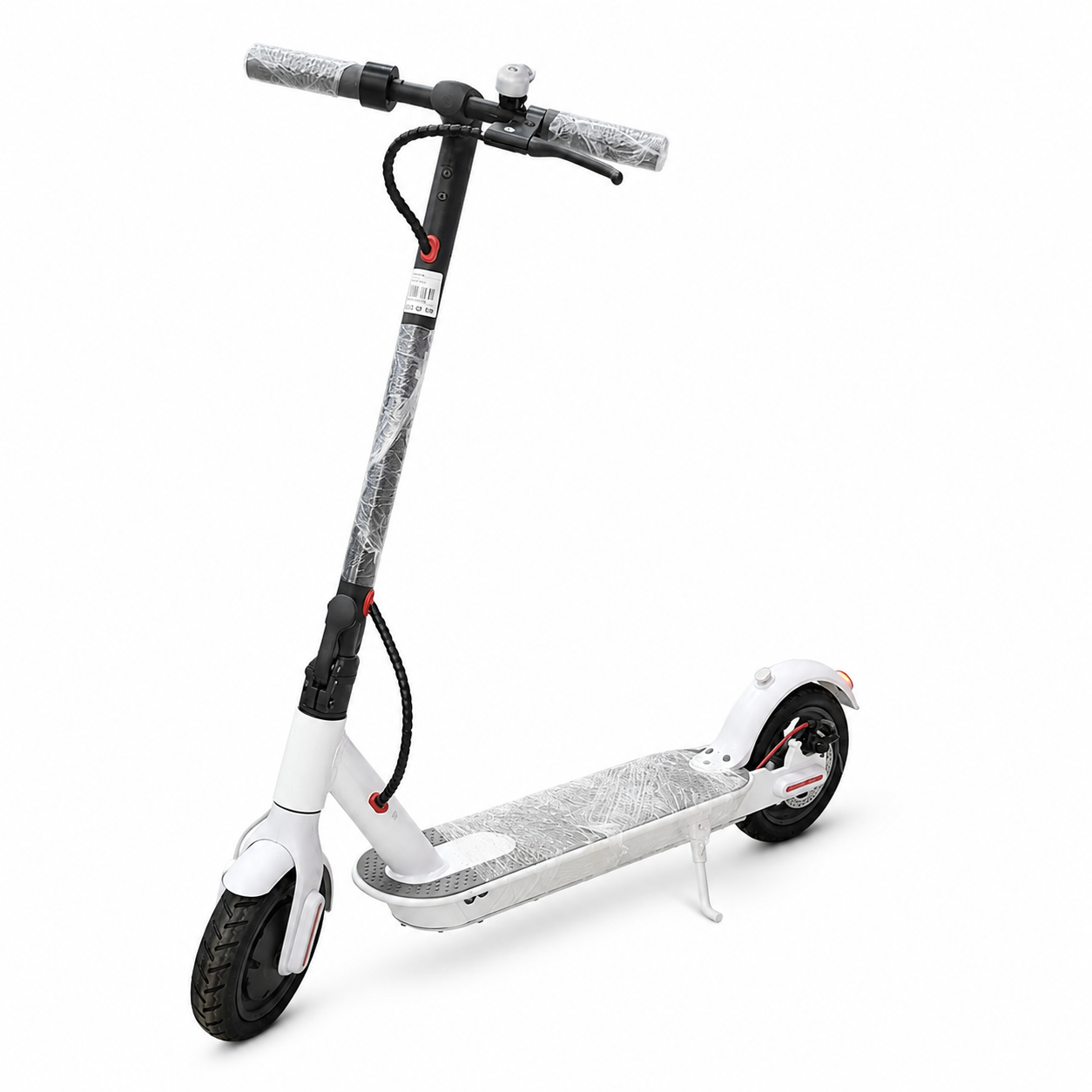 سكوتر كهربائي أبيض قابل للطي للشباب والكبار بتصميم عصري | White Foldable Electric Scooter for Youth &amp; Adults