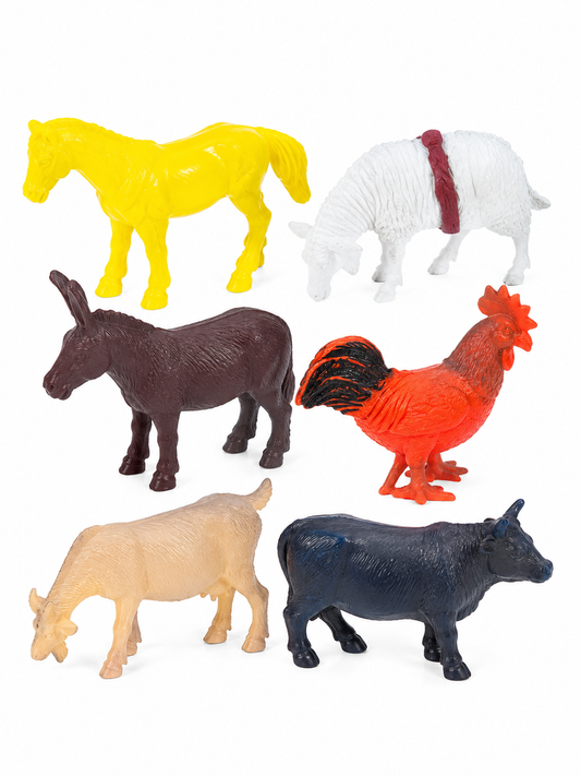 مجموعة حيوانات المزرعة للأطفال | Farm Animals Toy Figures Set