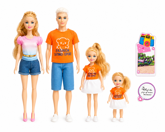 طقم دمى العائلة | Family Happy Doll Set