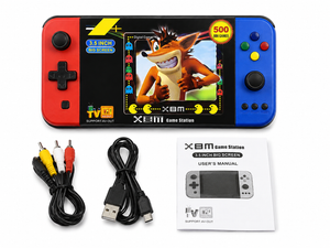 جهاز ألعاب محمول X8M Game Station بشاشة 3.5 بوصة و500 لعبة | Handheld Game Station