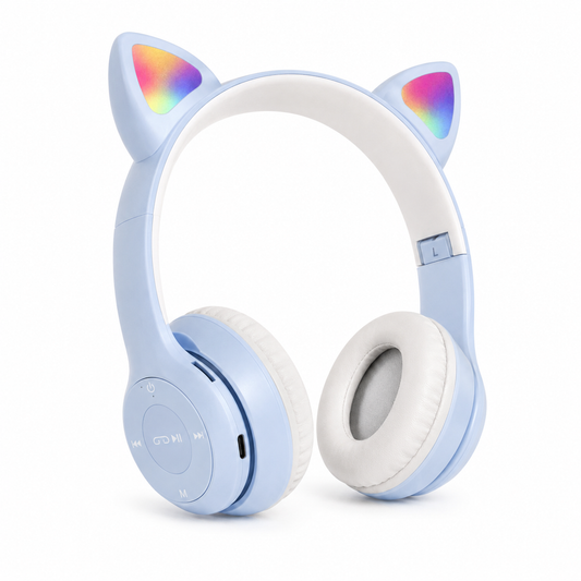 سماعة أذن قطة لاسلكية RGB موديل P47M | P47M Cat Ear Wireless Headphone RGB