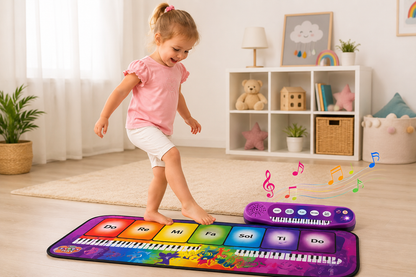 بساط بيانو موسيقي للأطفال | Rainbow Piano Play Mat