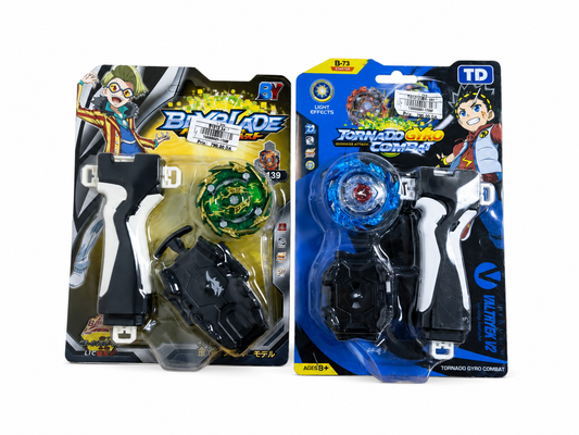 طقم أقراص قتال دوارة مع مطلق | Battle Spinning Top Set with Launcher