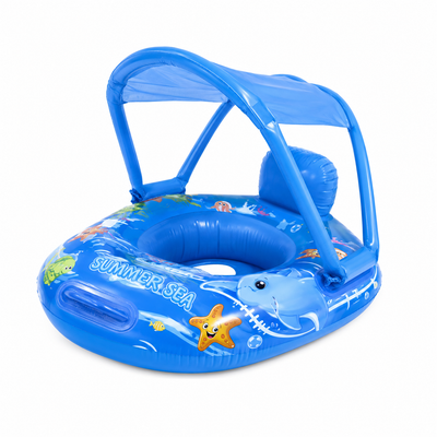 عوامة أطفال Baby Boat بمظلة لعمر 1 إلى 4 سنوات بحجم 60×60×53cm