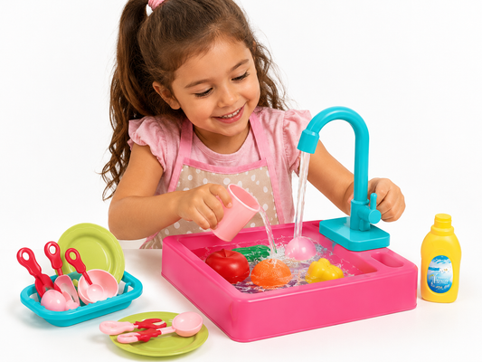 حوض غسيل ألعاب للأطفالElectric Circulation Kitchen Sink Toy
