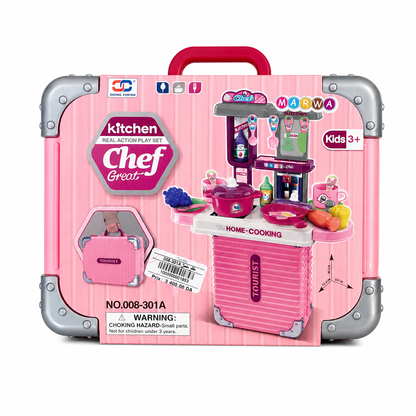 حقيبة مطبخ الشيف للأطفال | Kids Chef Kitchen Play Set
