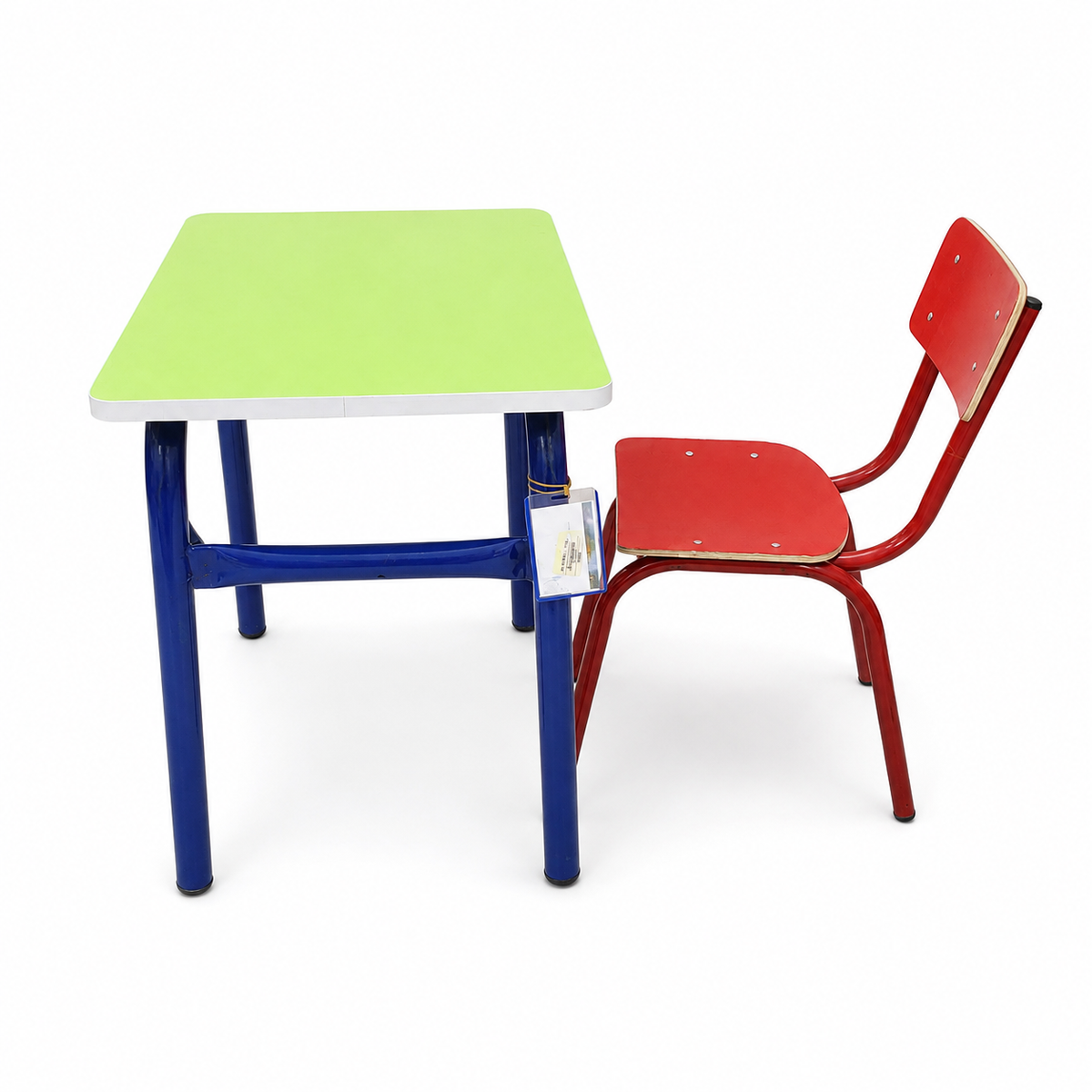 طاولة وكرسي مدرسي للأطفال بهيكل معدني | Kids School Desk & Chair