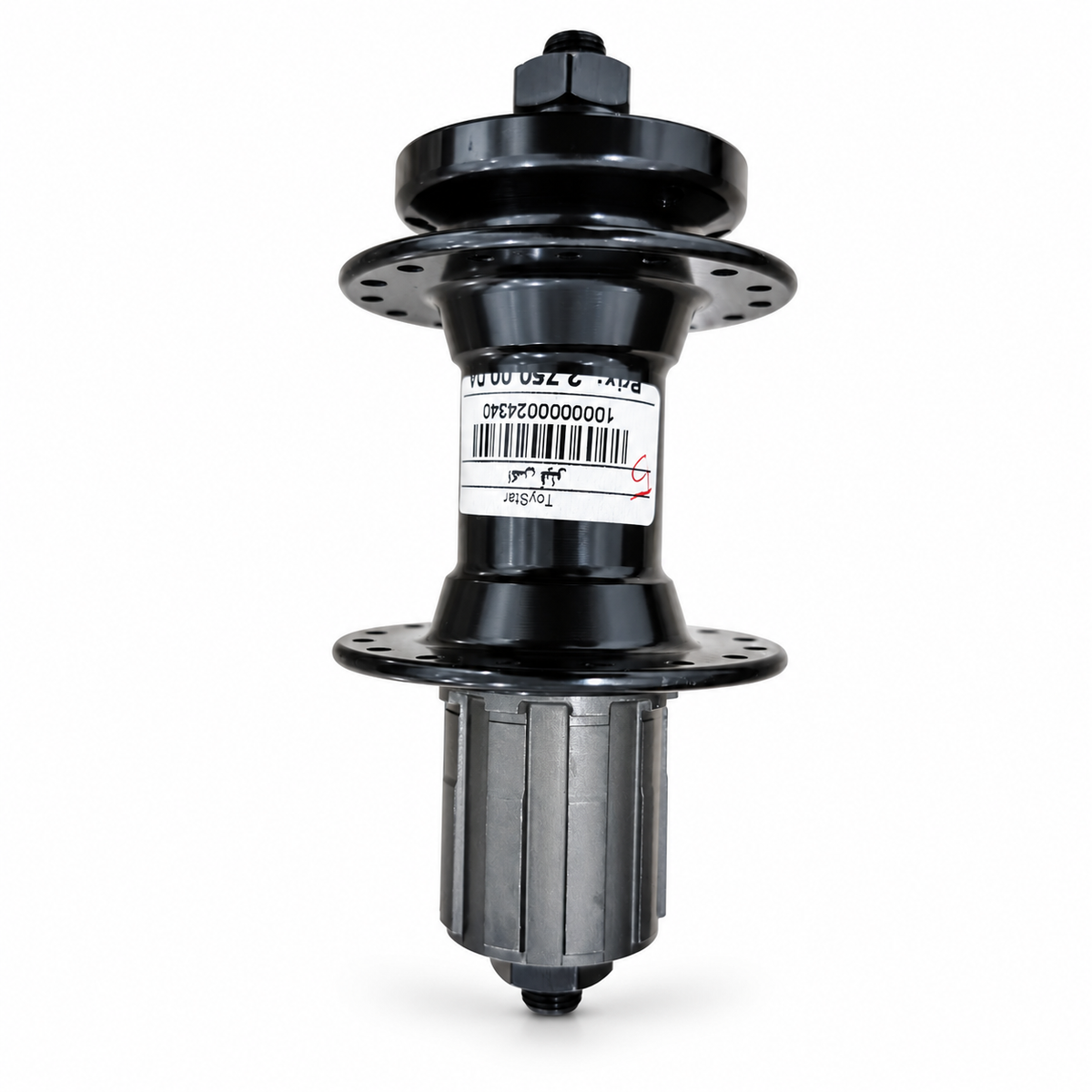 محور خلفي للدراجة بكاسيت وتثبيت ديسك – أسود | Rear Cassette Hub with Disc Mount
