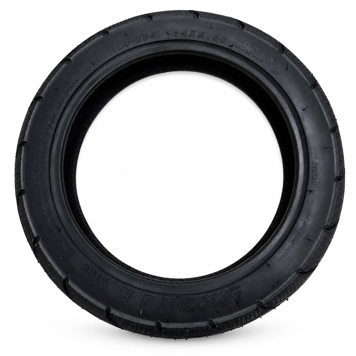 عجلة مطاطية للدراجة الكهربائية مقاس 14×2.50 (65/100-10) | Electric Scooter Tyre