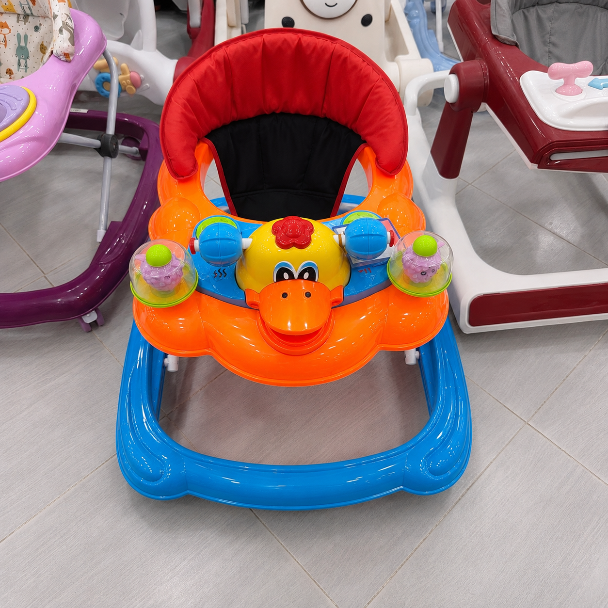 مشاية أطفال بلوحة ألعاب وتصميم البطة | Baby Walker with Activity Tray