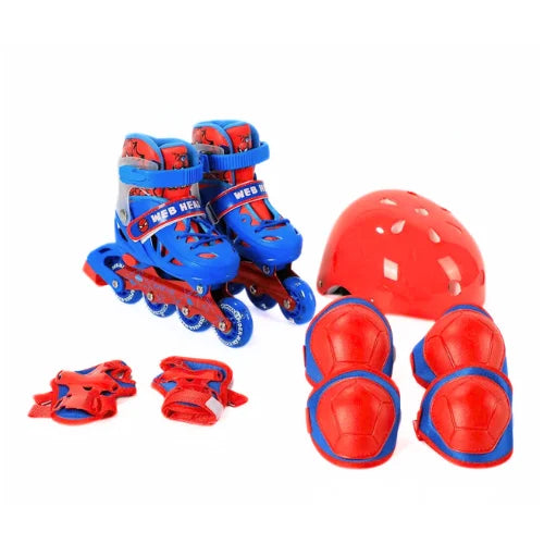 حذاء تزلج للأطفال مع طقم حماية | Kids Roller Skates Set