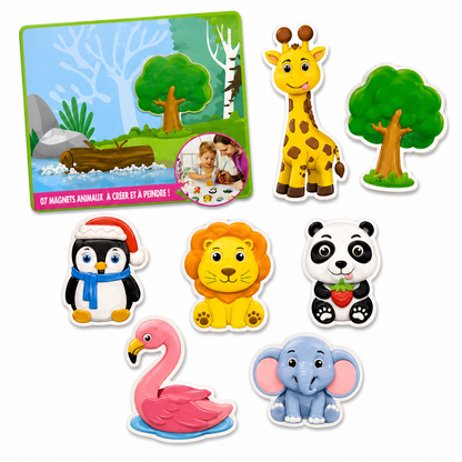 مجموعة تلوين الحيوانات التعليمية للأطفال | Educational Animal Painting Set for Kids