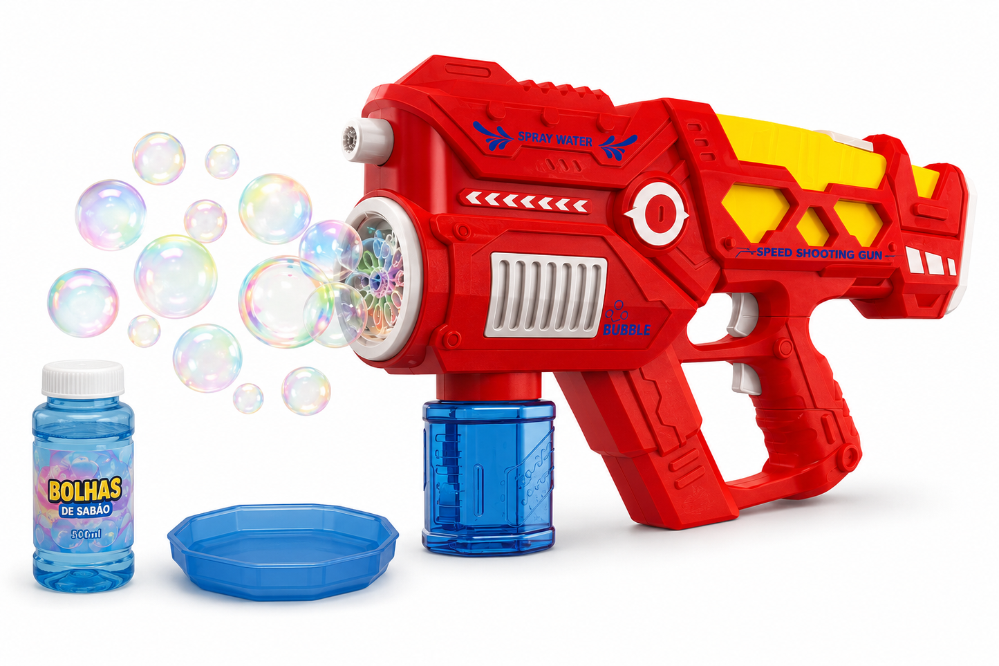 مسدس ماء وفقاعات 2 في 1 +6 سنوات | Water &amp; Bubble Gun 2 in 1