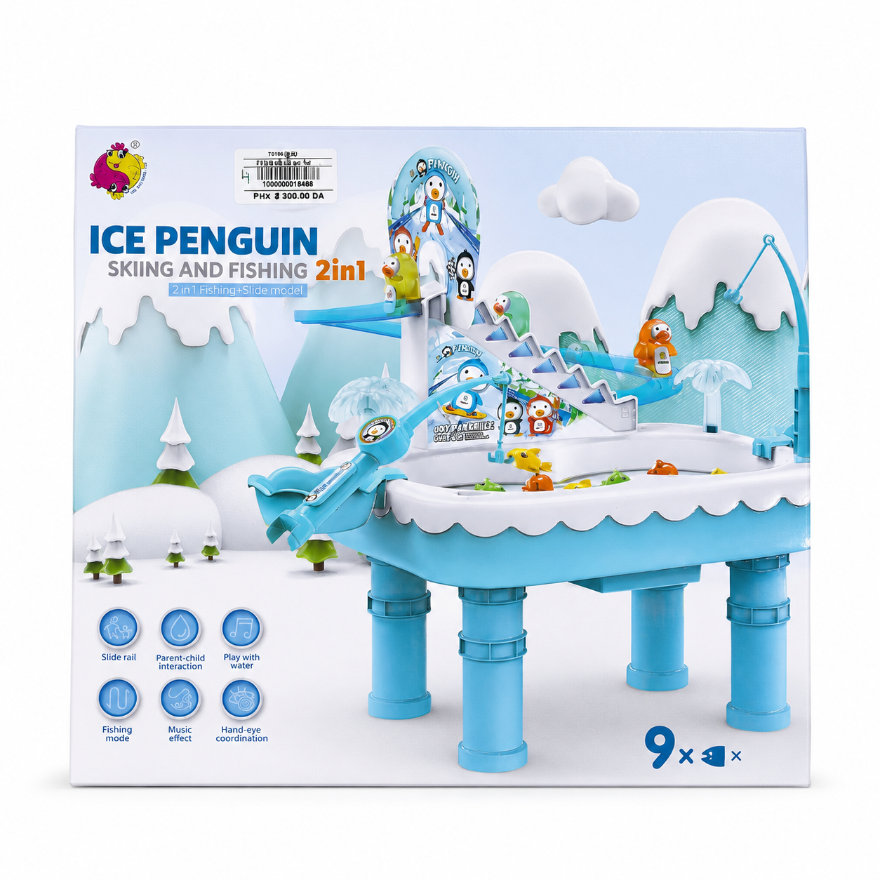 Ice Penguin 2in1 Skiing and Fishing - لعبة البطريق الجليدي للتزلج والصيد
