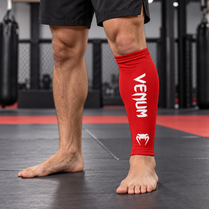 واقي ساق Venum – أحمر | مقاس XL | Venum Shin Guards