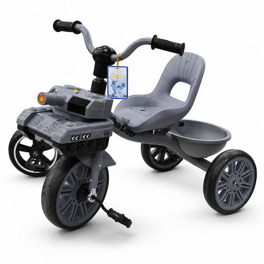دراجة ثلاثية للأطفال بمقعد مريح وسلة خلفية | Kids Tricycle with Rear Basket
