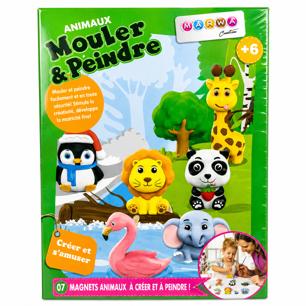 مجموعة تلوين الحيوانات التعليمية للأطفال | Educational Animal Painting Set for Kids