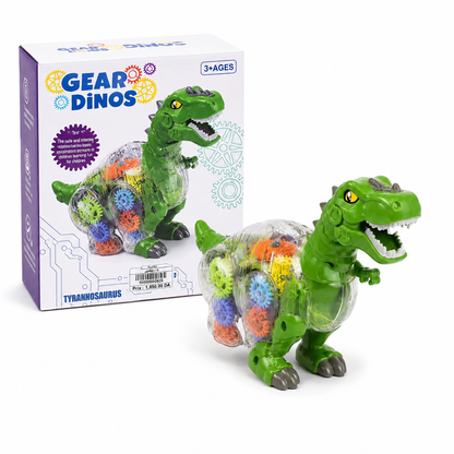 1) ديناصور تروس مضيء ومتحرك | Gear Dinosaur Toy