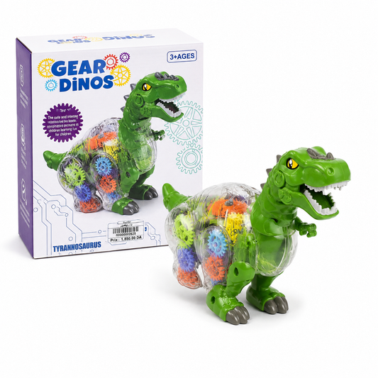 1) ديناصور تروس مضيء ومتحرك | Gear Dinosaur Toy