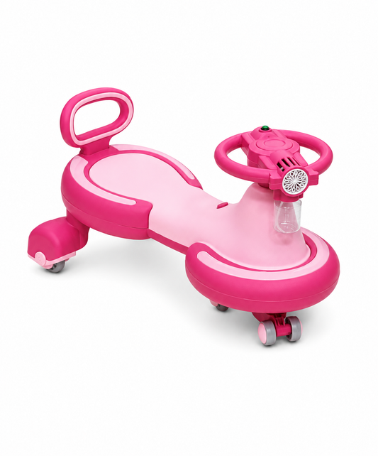 سيارة أطفال دوارة بتصميم رياضي | Kids Swing Ride-On Car