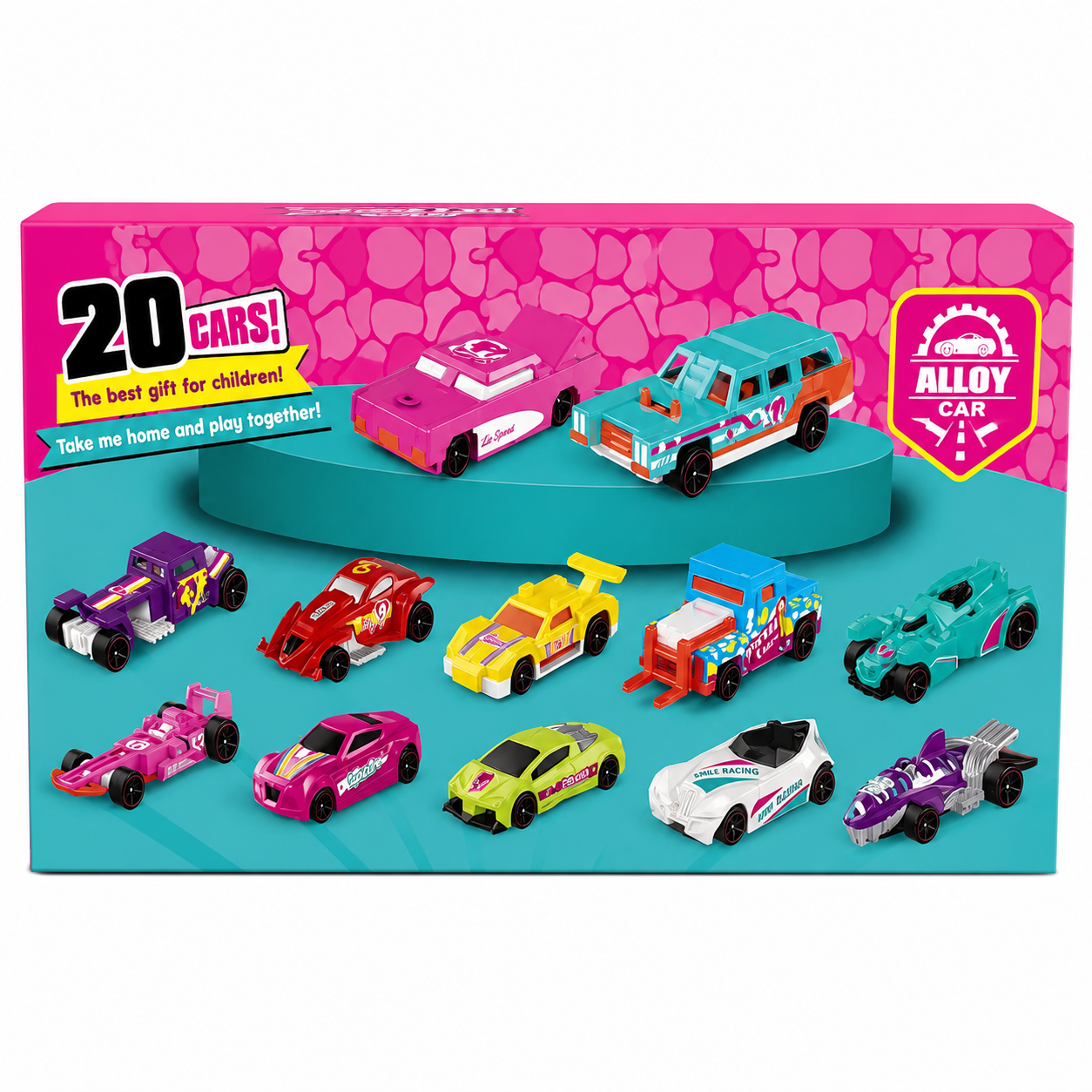 مجموعة سيارات صغيرة 20 قطعة للأطفال Alloy Cars Set