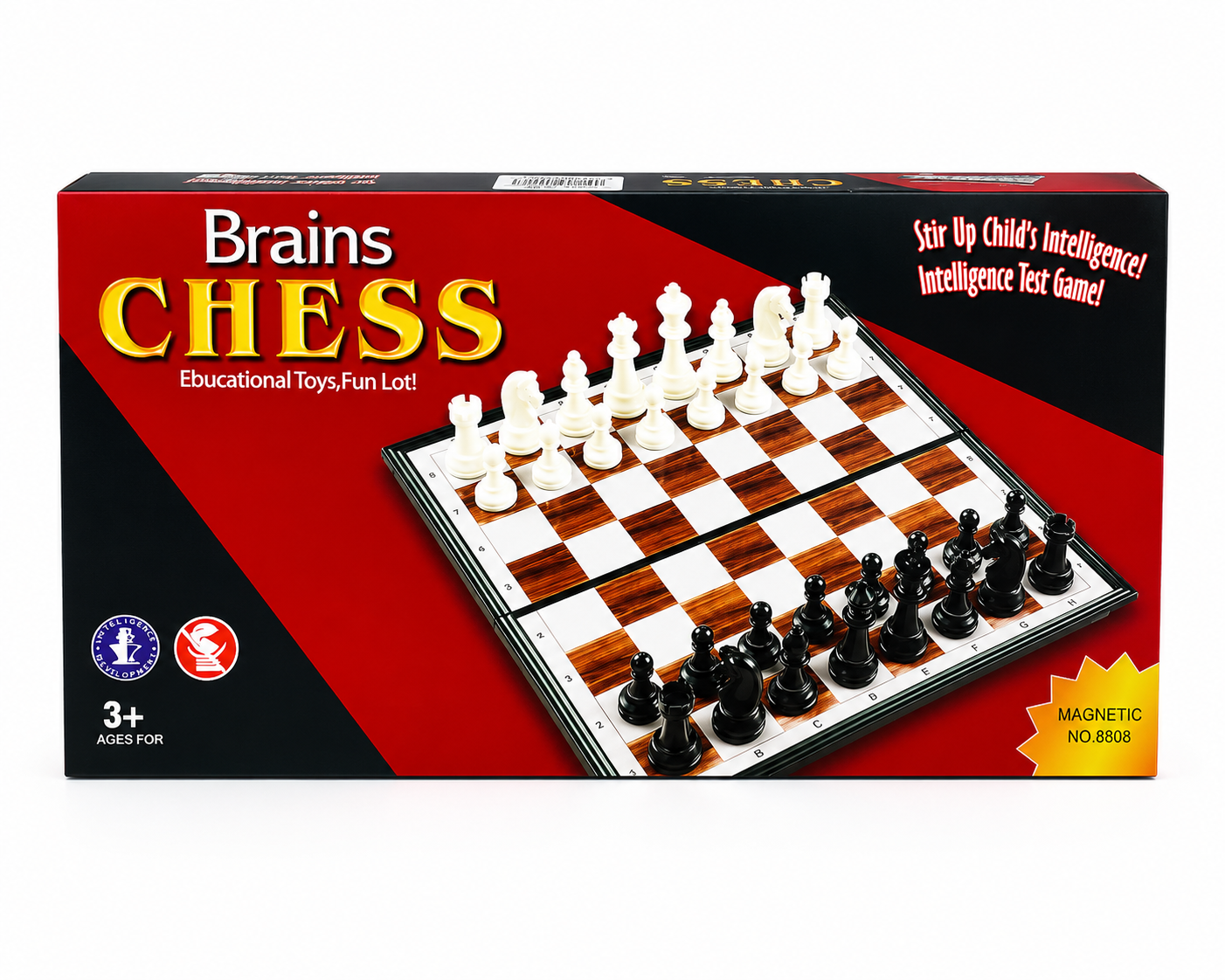 عبة الشطرنج التعليمية للأطفال والكبار | Brains Chess Educational Board Game