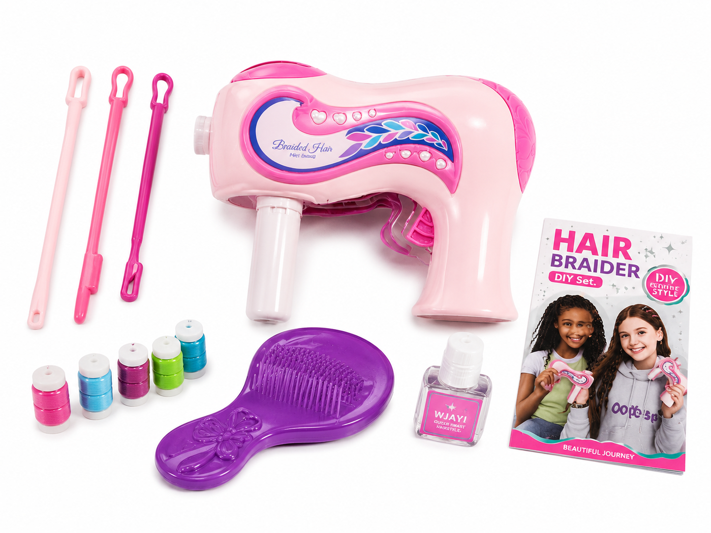 طقم تضفير الشعر للأطفال | Hair Braider DIY Hairstyling Set