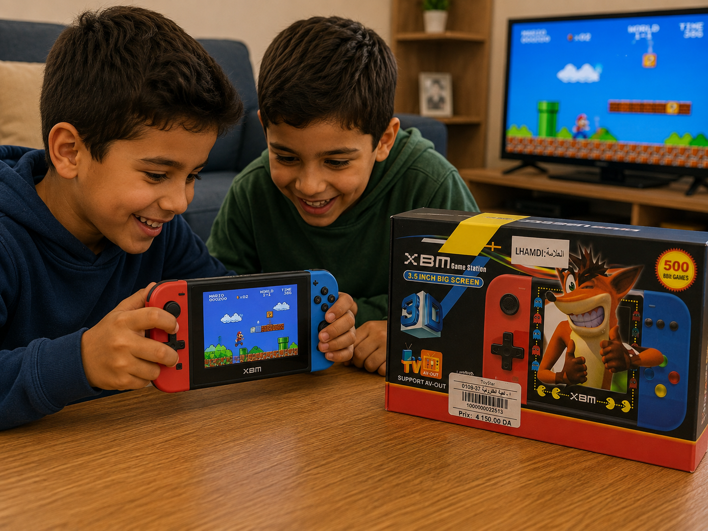 جهاز ألعاب محمول X8M Game Station بشاشة 3.5 بوصة و500 لعبة | Handheld Game Station