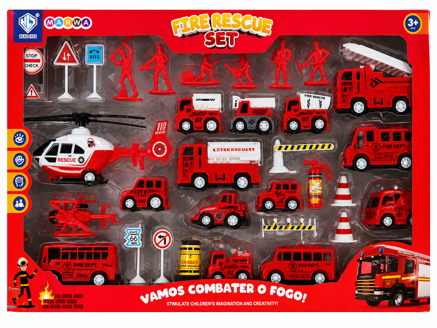 مجموعة إنقاذ وإطفاء للأطفال | Fire Rescue Play Set for Kids