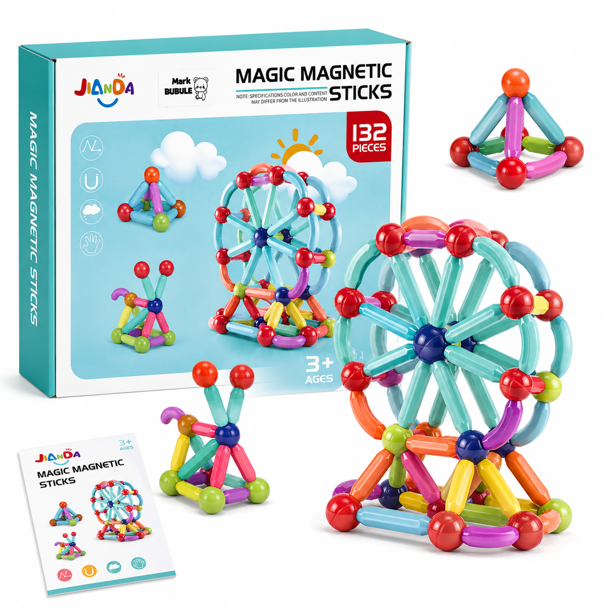 لعبة العصي المغناطيسية Magic Magnetic Sticks