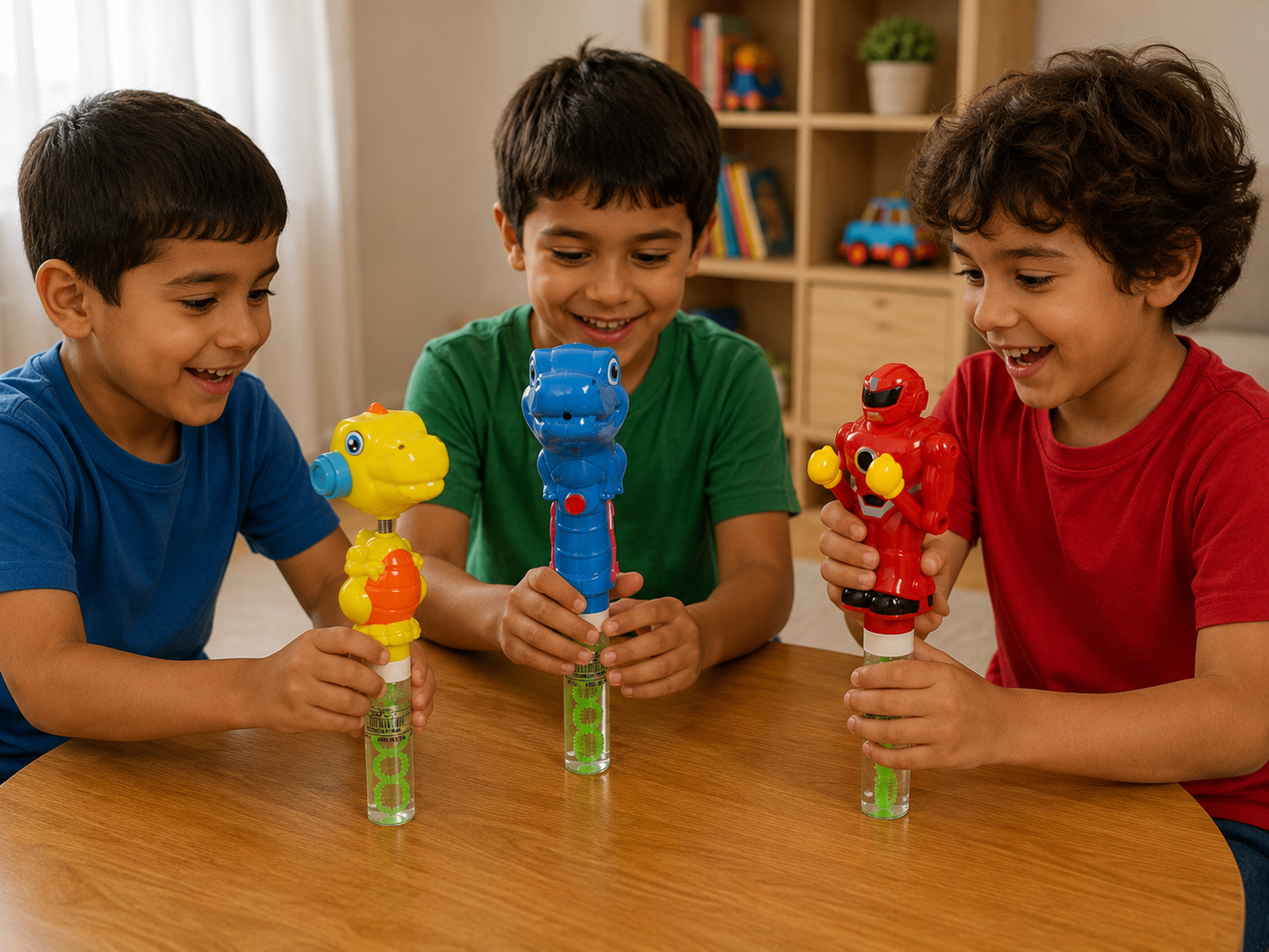 لعبة نفخ فقاعات مضيئة للأطفال | Light-Up Bubble Blower Toy