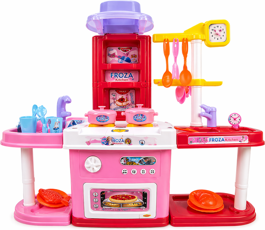 • مطبخ ألعاب فروزن للأطفال – Frozen Kitchen Play Set 52 Pieces لعبة ممتعة وتعليمية تمنح طفلتك تجربة طبخ خيالية مليئة بالمرح