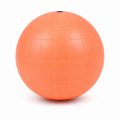 كرة قدم مخيطة بتصميم أبيض وبرتقالي | Football