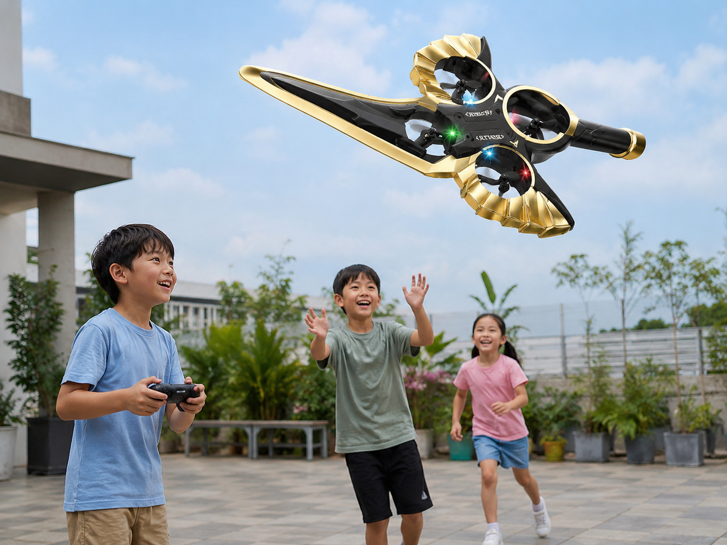 طائرة ريموت كنترول بإضاءة وحركات 360° | World Flying RC Aircraft 2.4GHz